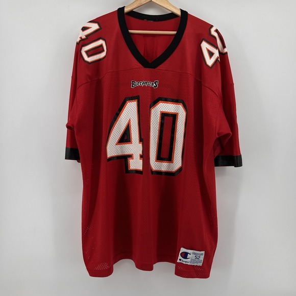 Vintage Tampa Bay Buccaneers Mike Alstott #40 Football Jersey Size 52 Champion - Picture 1 of 8